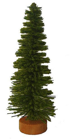 5" Mini Moss Green Artificial Village Christmas Tree - Unlit