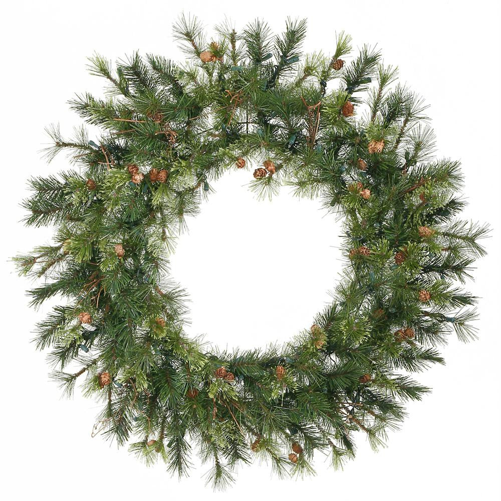 36" Mixed Country Pine Artificial Christmas Wreath - Unlit