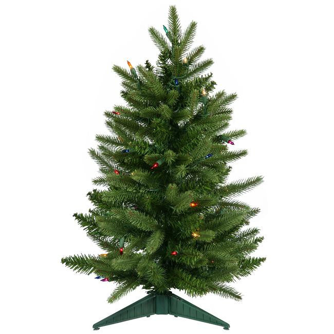 2' Pre-Lit Frasier Fir Artificial Christmas Tree - Multi Lights