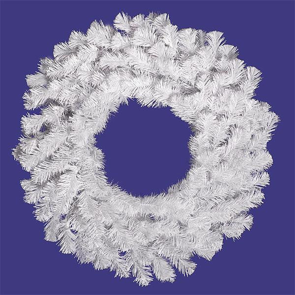 48" Snow White Artificial Christmas Wreath - Unlit