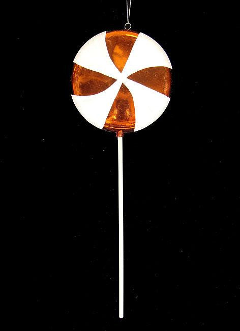 Large Candy Fantasy Orange Dreamsicle Lollipop Christmas Ornament Decoration 17"