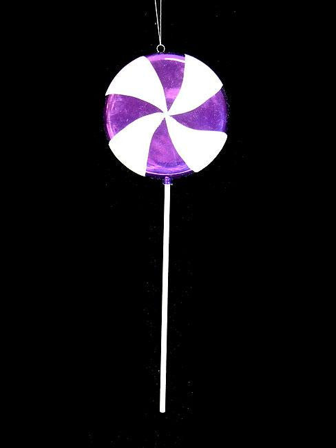 Large Candy Fantasy Grape Swirl Lollipop Christmas Ornament Decoration 22"