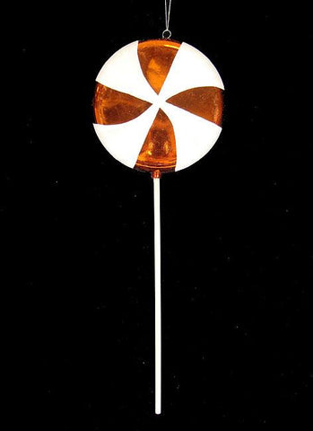 Large Candy Fantasy Orange Dreamsicle Lollipop Christmas Ornament Decoration 22"