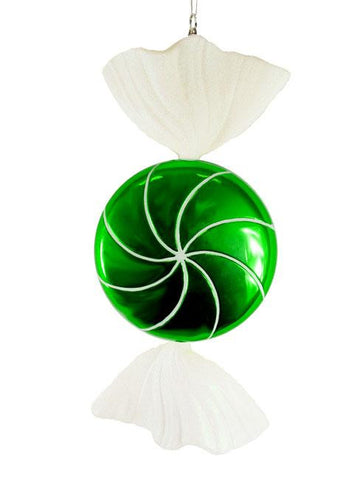 Large Candy Fantasy Wrapped Green Apple Candy Christmas Ornament Decoration 18"