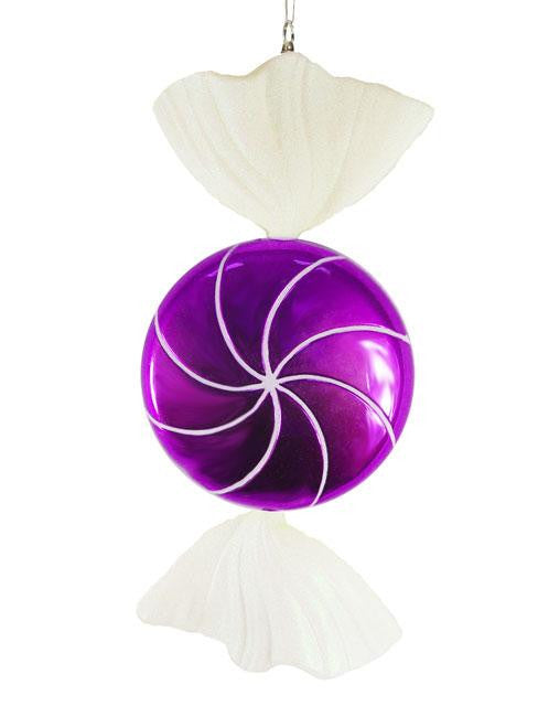 Large Candy Fantasy Wrapped Purple Grape Candy Christmas Ornament Decoration 18"