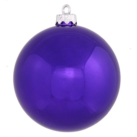 Shiny Purple Passion Commercial Shatterproof Christmas Ball Ornament 12" (300mm)