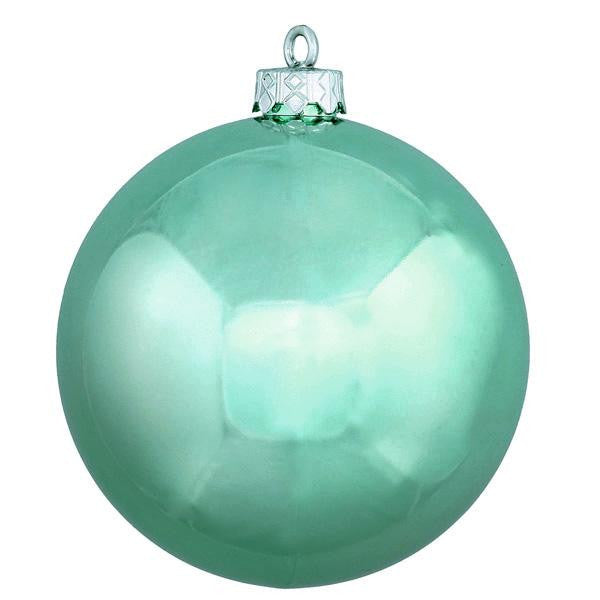 Shiny Seafoam Green Commercial Shatterproof Christmas Ball Ornament 6" (150mm)