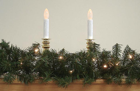 9' x 14" Pre-Lit Canadian Pine Artificial Christmas Garland - Clear Lights