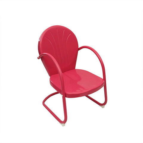 Pink Retro Metal Tulip Chair