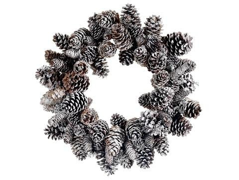 24" Iced Pine Cone Artificial Christmas Wreath - Unlit