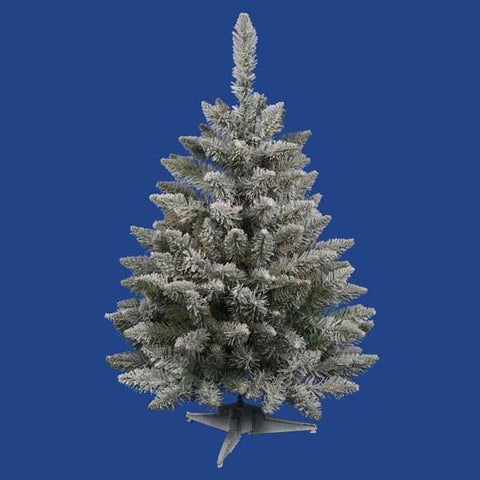 3' Flocked and Glittered Sugar Pine Artificial Christmas Tree - Unlit