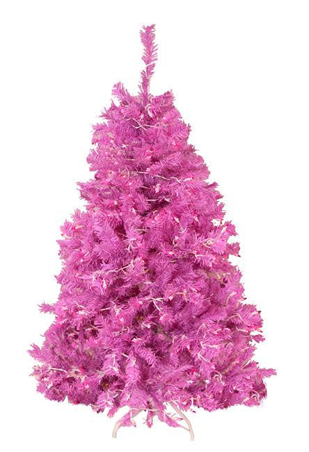 4.5' Pre-Lit Orchid Pink Cedar Pine Artificial Christmas Tree - Pink Lights