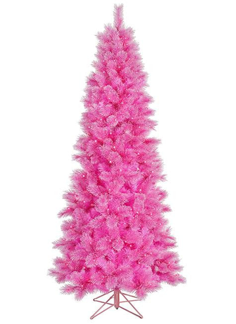 7.5' Pre-Lit Pink Cashmere Artificial Christmas Tree - Clear Lights