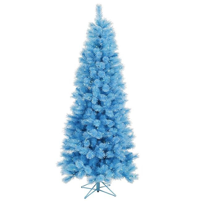 7.5' Pre-Lit Blue Mixed Pine Cashmere Artificial Christmas Tree - Clear Lights