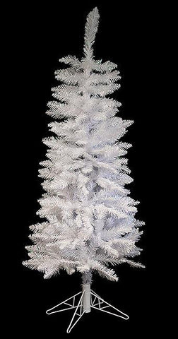 5' White Sparkle Spruce Pencil Artificial Christmas Tree - Unlit