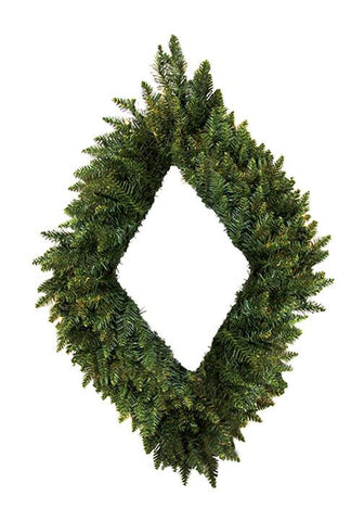 42" Camdon Fir Diamond Shaped Artificial Christmas Wreath - Unlit