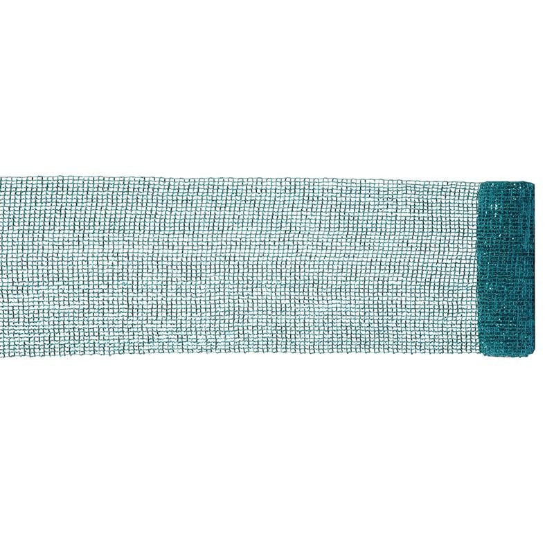 Extra Wide Mesh Turquoise Blue Sparkle Tinsel Christmas Ribbon 6" x 4 Yards