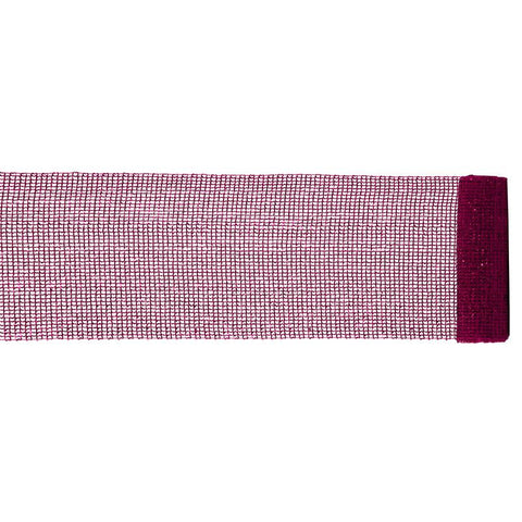 Extra Wide Mesh Magenta Pink Sparkle Tinsel Christmas Ribbon 6" x 4 Yards