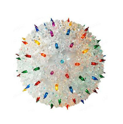 10" Multi-Color Lighted Hanging Mega Starlight Sphere Ball Christmas Decoration