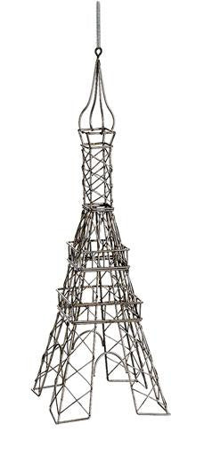 18" Metallic Champagne Parisian Eiffel Tower Table Top Decoration