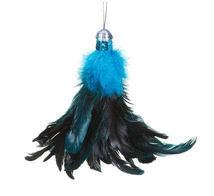 8" Regal Peacock Luxurious Peacock Feather Tassel Christmas Ornament