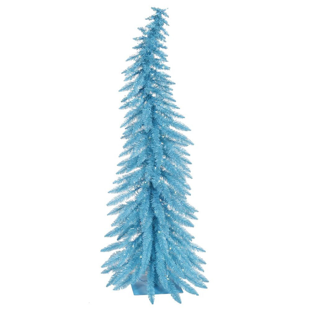 2.5' Pre-Lit Whimsical Sky Blue Spruce Artificial Christmas Tree - Blue Lights