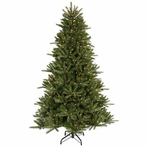 9.5' Pre-Lit Vermont Fir Instant Shape Artificial Christmas Tree - Clear Lights