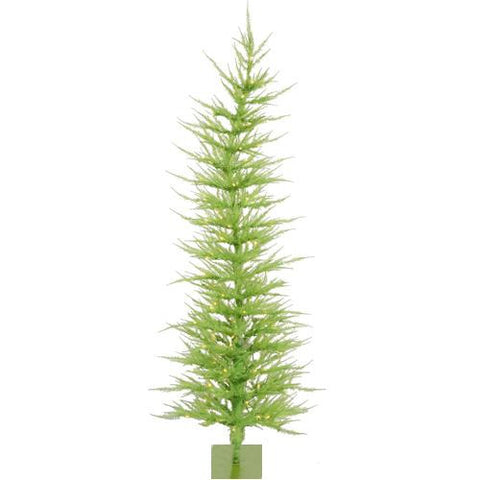 4' Pre-Lit Whimsical Chartreuse Green Artificial Christmas Tree - Clear Lights