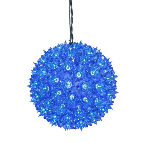 7.5" Blue Lighted Twinkling Starlight Sphere Christmas Decoration