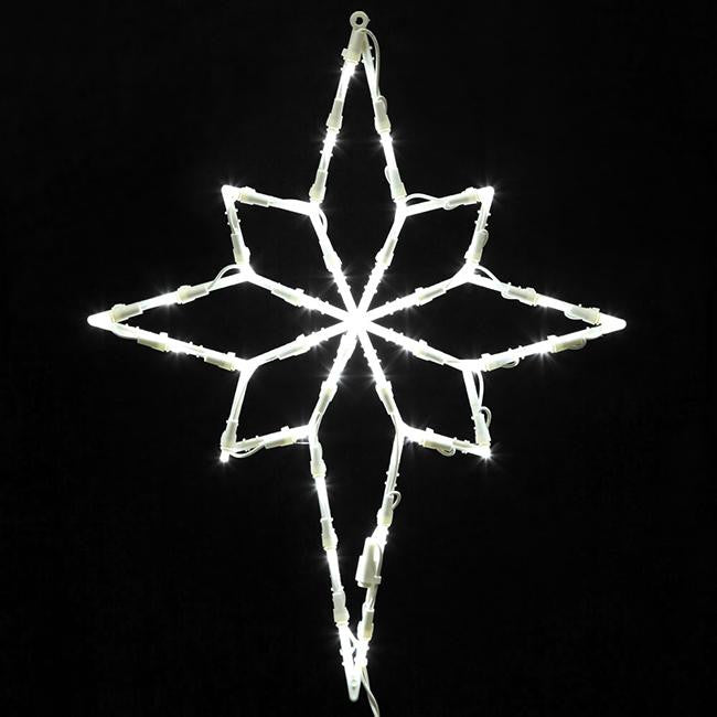 18" Lighted LED Star of Bethlehem Christmas Window Silhouette Decoration