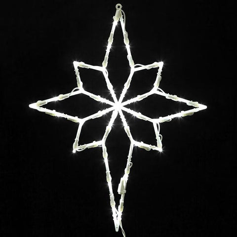 18" Lighted LED Star of Bethlehem Christmas Window Silhouette Decoration