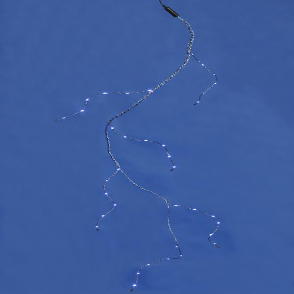 Set of 36 Blue Battery Operated LED Angel Tear Drop Branch Christmas Lights