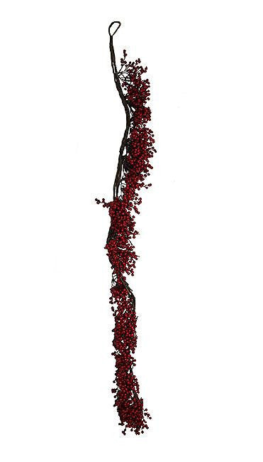 5' Christmas Traditions Artificial Decorative Berry Garland - Unlit