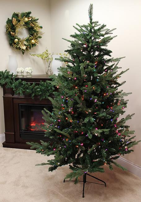 6' Pre-Lit Grantwood Pine Artificial Christmas Tree - Multi Lights