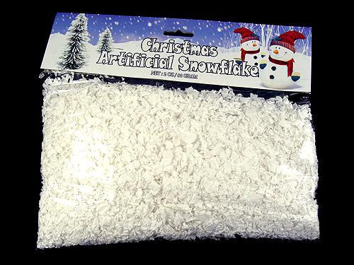 Artificial White Christmas Snowflakes For Decorating 2 ounce-60 gram