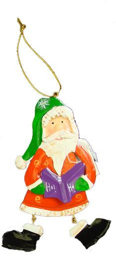 5.5" Red Santa Claus Caroler Christmas Ornament