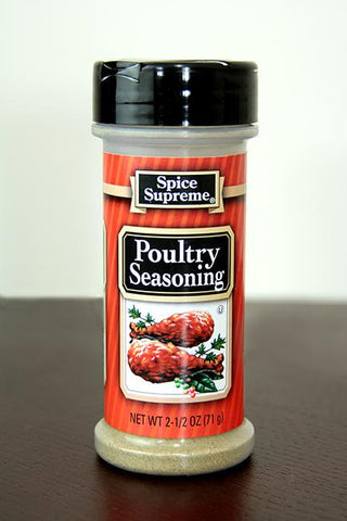 Pack of 12 Spice Supreme Mixed Poultry Seasonings 2.5 oz. #30750