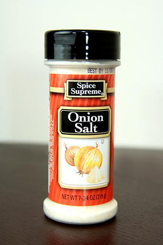 Pack of 12 Spice Supreme Onion Salt Seasonings 7.75 oz. #30570