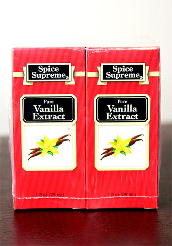 Pack of  24 Spice Supreme Pure Vanilla Extract 1 fl oz. #30910