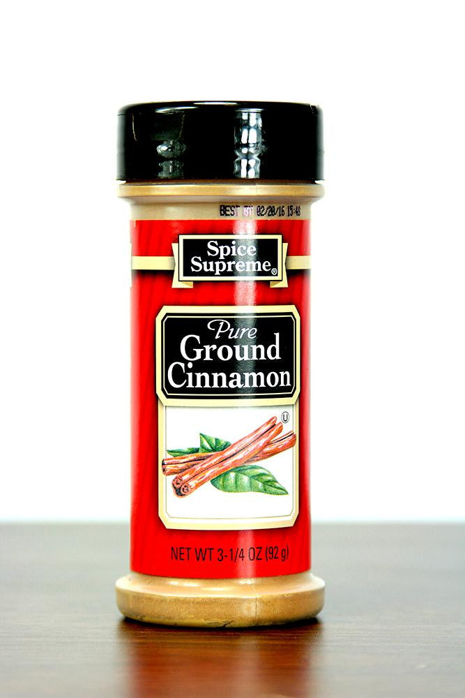 Pack of 12 Spice Supreme Pure Ground Cinnamon Seasoning 3.25 oz. #30465