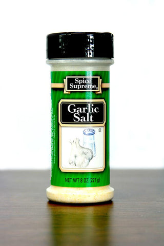 Pack of 12 Spice Supreme Garlic Salt Seasonings 8 oz. #30520