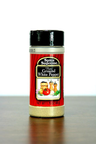 Pack of 12 Spice Supreme Pure Ground White Pepper Seasonings 1.75 oz. #38027