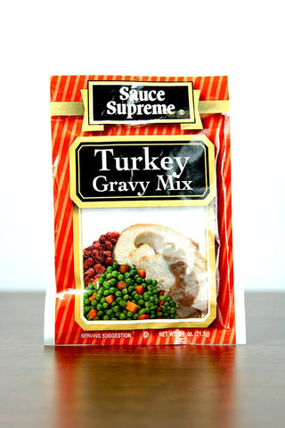 Pack of 24 Sauce Supreme Turkey Gravy Seasoning Mix .75 oz. #30009