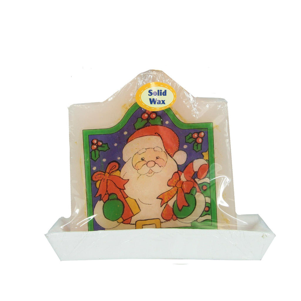 4.25" Decorative Santa Claus Christmas Candle with Real Wax