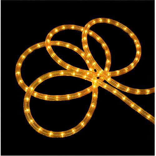 18' Gold Indoor-Outdoor Christmas Rope Lights