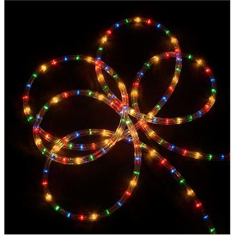 18' Multi-Color Indoor-Outdoor Christmas Rope Lights - 1" Bulb Spacing