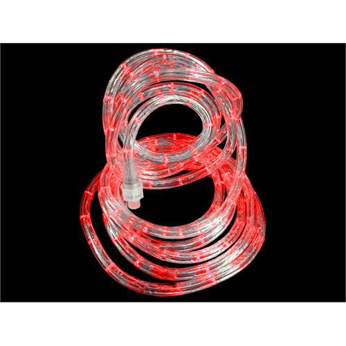 18' Red LED Indoor-Outdoor Christmas Rope Lights - 2" Bulb Spacing