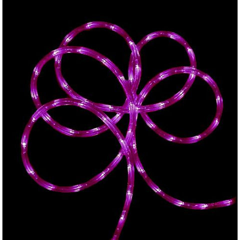 18' Purple Indoor-Outdoor Christmas Rope Lights - 1" Bulb Spacing