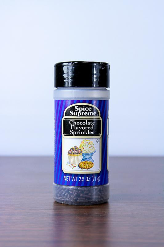 Pack of 12 Spice Supreme Chocolate Sprinkles Bake Toppings 2.5 oz. #38069