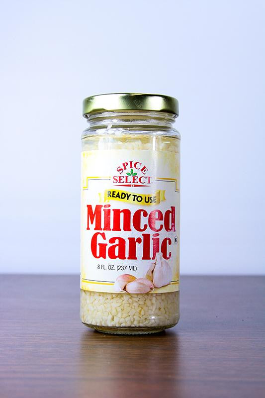 Club Pack of 12 Spice Select Minced Garlic 8 oz. #30988